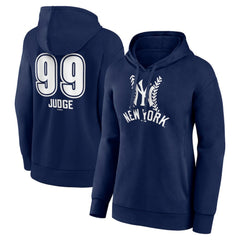 Aaron Judge New York Yankees Women's Fastball Player Name & Number Pullover Hoodie - MLB
