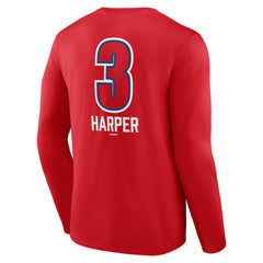 Bryce Harper Philadelphia Phillies Fastball Player Name & Number Long Sleeve T-Shirt - MLB