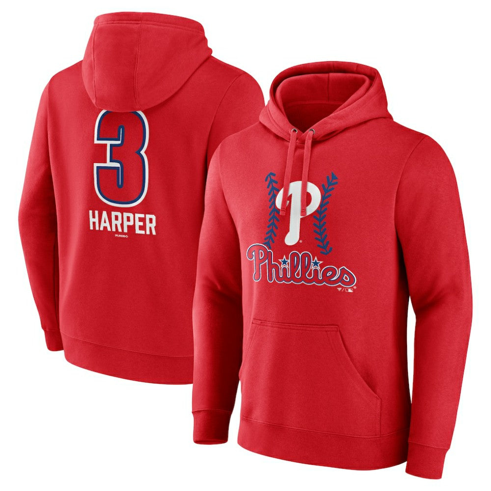 Bryce Harper Philadelphia Phillies Fastball Player Name & Number Pullover Hoodie - MLB