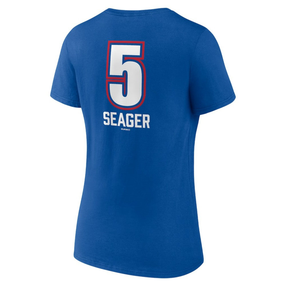Corey Seager Texas Rangers Women's Fastball Player Name & Number V-Neck T-Shirt - MLB