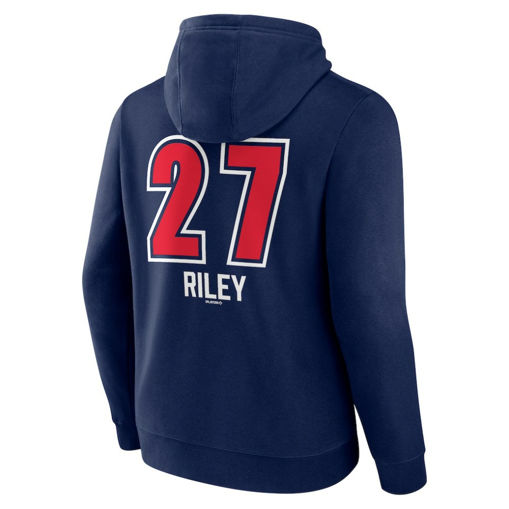 Austin Riley Atlanta Braves Fastball Player Name & Number Pullover Hoodie - MLB