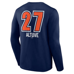 Jose Altuve Houston Astros Fastball Player Name & Number Long Sleeve T-Shirt - MLB