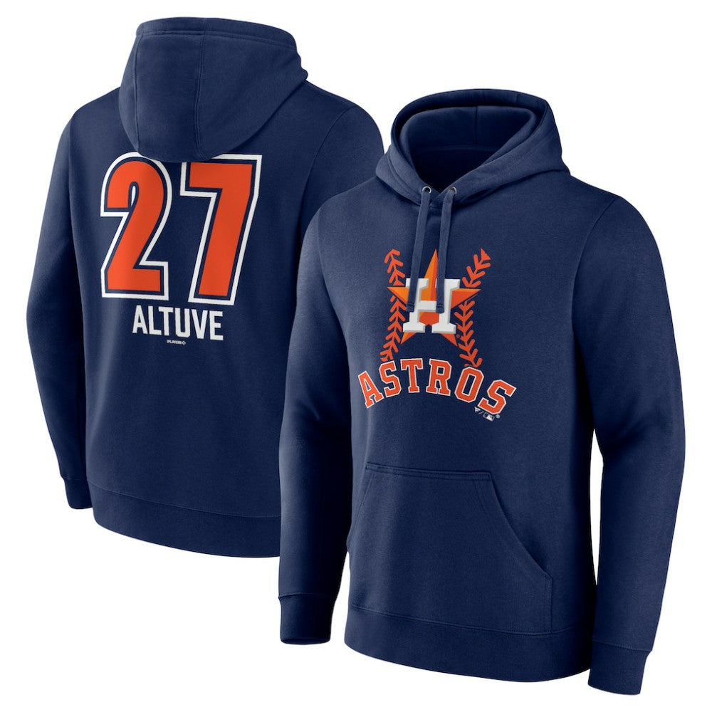 Jose Altuve Houston Astros Fastball Player Name & Number Pullover Hoodie - MLB