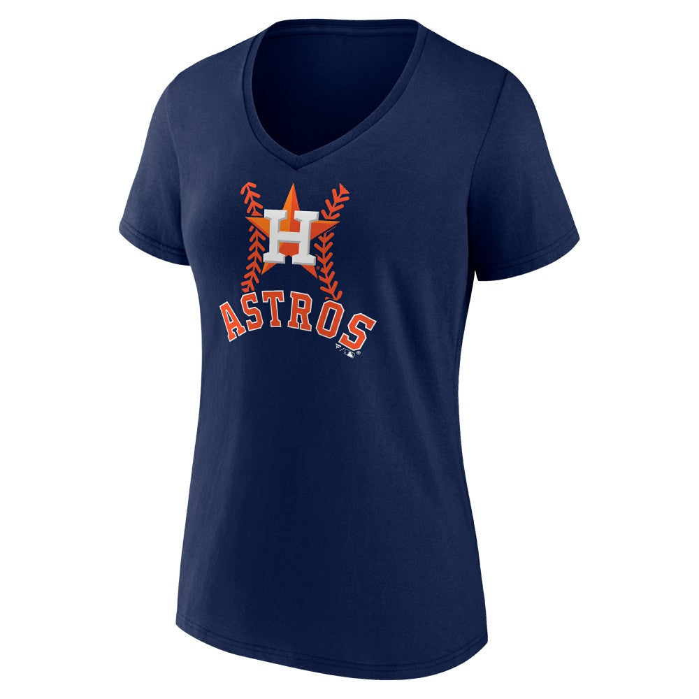 Jose Altuve Houston Astros Women's Fastball Player Name & Number V-Neck T-Shirt - MLB