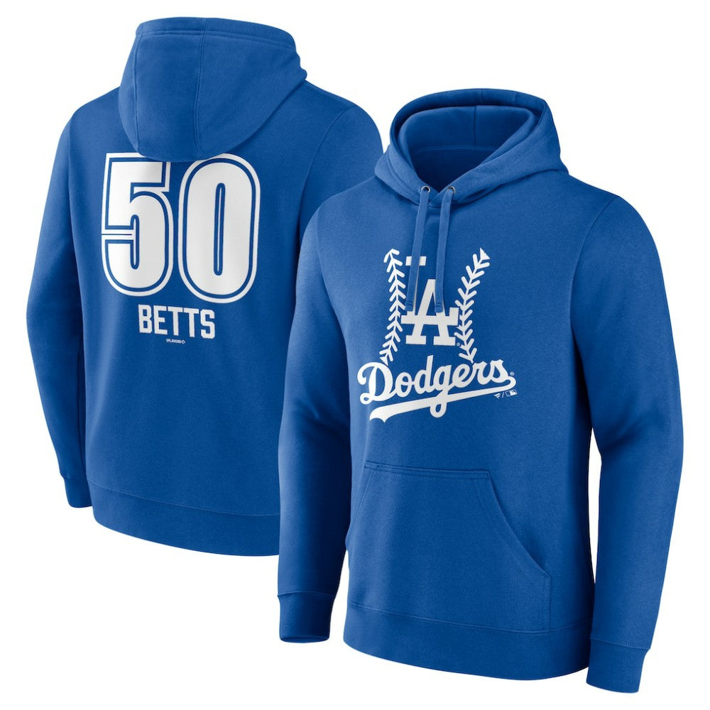 Mookie Betts Los Angeles Dodgers Fastball Player Name & Number Pullover Hoodie - MLB