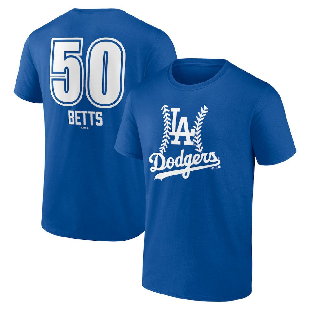 Mookie Betts Los Angeles Dodgers Fastball Player Name & Number T-Shirt - MLB
