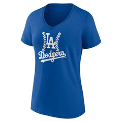 Mookie Betts Los Angeles Dodgers Women's Fastball Player Name & Number V-Neck T-Shirt - MLB