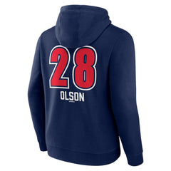 Matt Olson Atlanta Braves Fastball Player Name & Number Pullover Hoodie - MLB