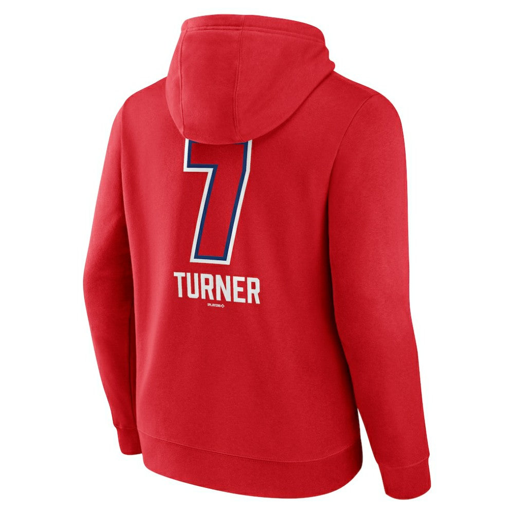 Trea Turner Philadelphia Phillies Fastball Player Name & Number Pullover Hoodie - MLB