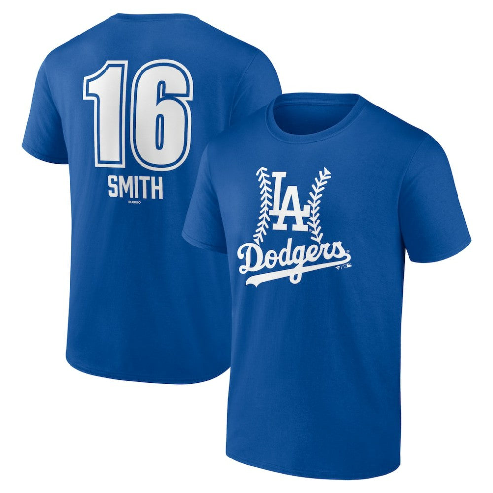 Will Smith Los Angeles Dodgers Fastball Player Name & Number T-Shirt - MLB