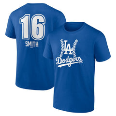 Will Smith Los Angeles Dodgers Fastball Player Name & Number T-Shirt - MLB