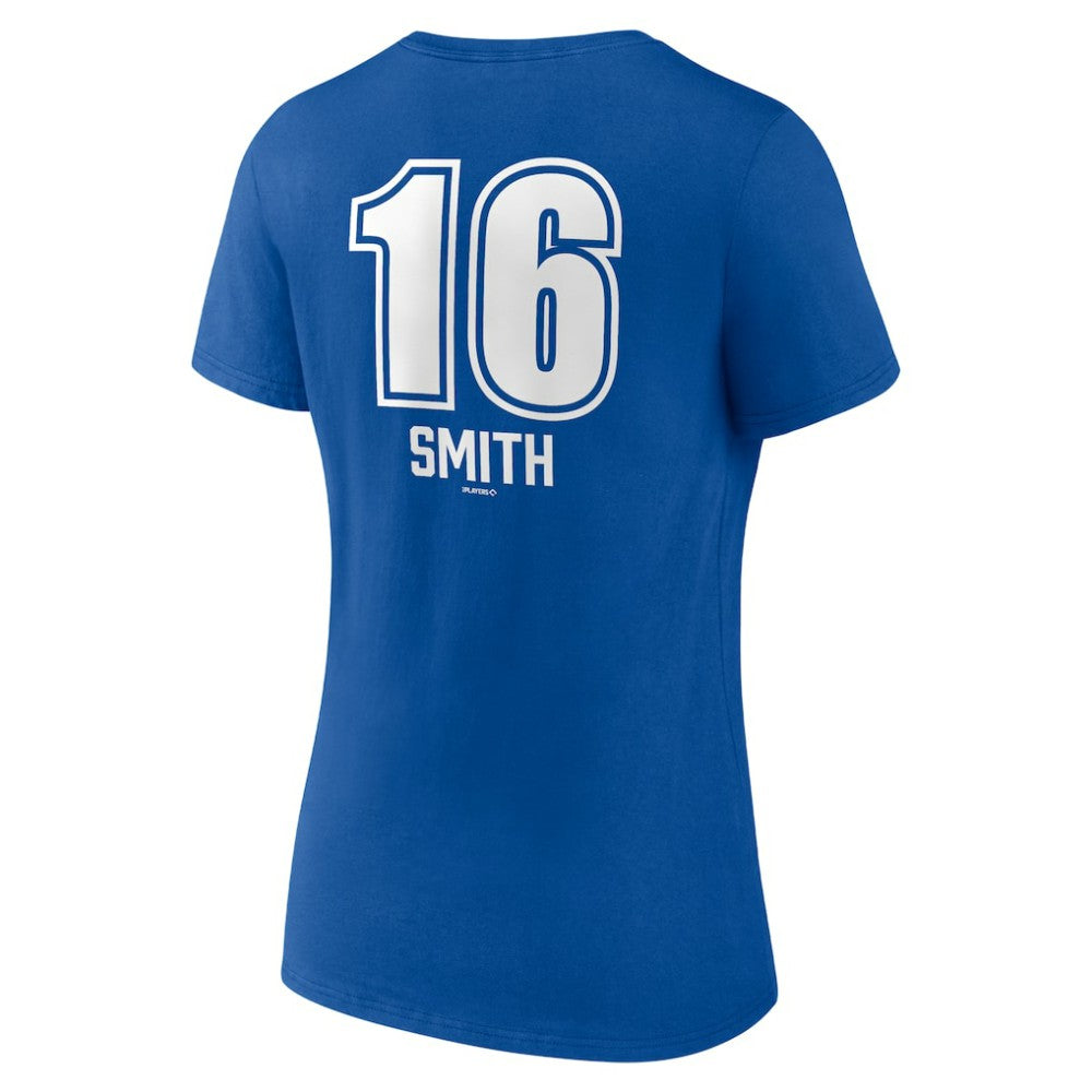Will Smith Los Angeles Dodgers Women's Fastball Player Name & Number V-Neck T-Shirt - MLB