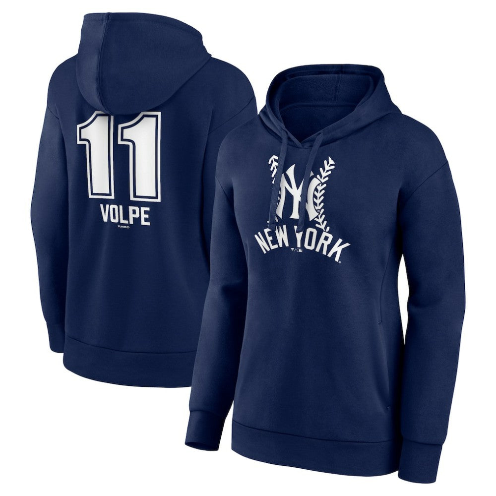 Anthony Volpe New York Yankees Women's Fastball Player Name & Number Pullover Hoodie - MLB