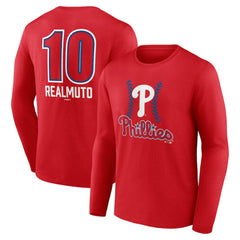 J.T. Realmuto Philadelphia Phillies Fastball Player Name & Number Long Sleeve T-Shirt - MLB