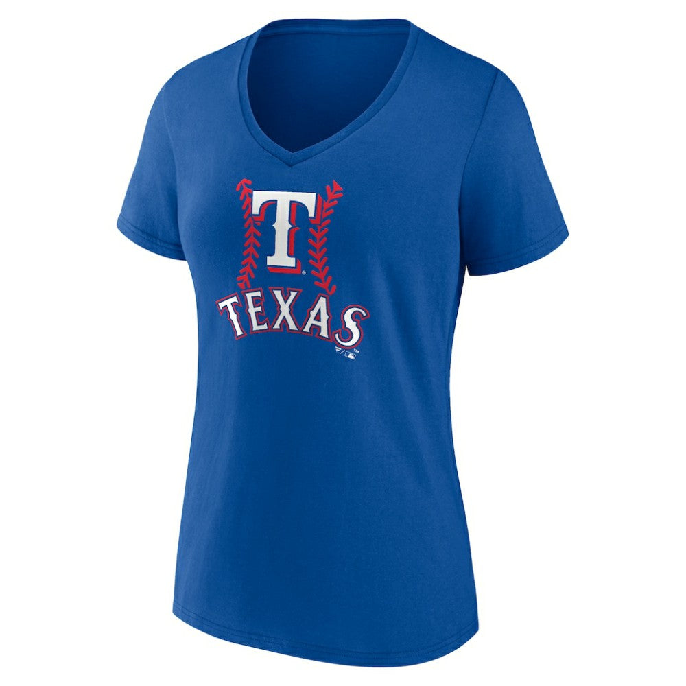 Josh Jung Texas Rangers Women's Fastball Player Name & Number V-Neck T-Shirt - MLB