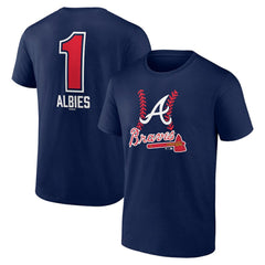 Ozzie Albies Atlanta Braves Fastball Player Name & Number T-Shirt - MLB