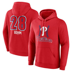 Alec Bohm Philadelphia Phillies Fastball Player Name & Number Pullover Hoodie - MLB