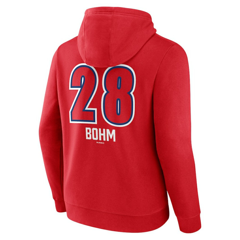 Alec Bohm Philadelphia Phillies Fastball Player Name & Number Pullover Hoodie - MLB