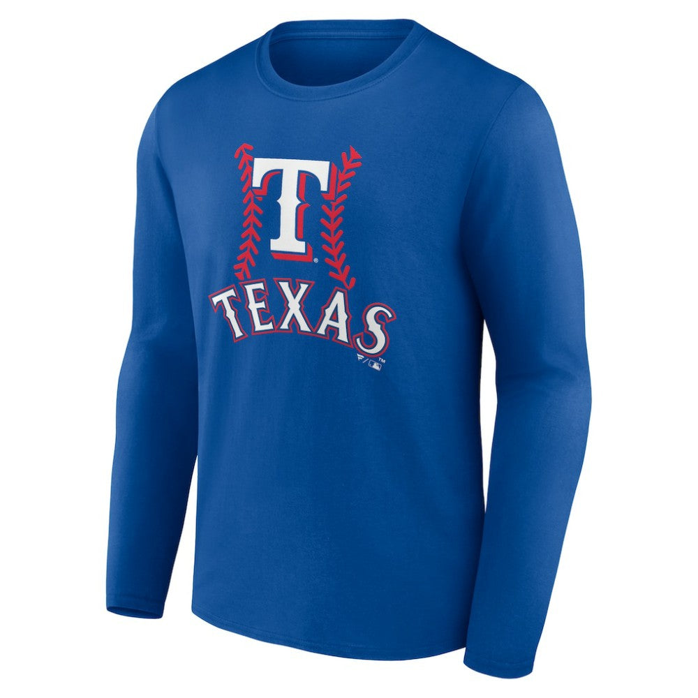 Evan Carter Texas Rangers Fastball Player Name & Number Long Sleeve T-Shirt - MLB