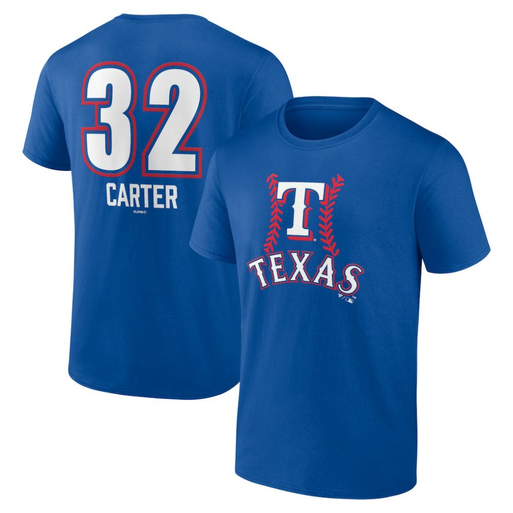 Evan Carter Texas Rangers Fastball Player Name & Number T-Shirt - MLB