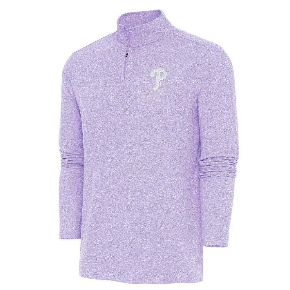 Philadelphia Phillies Antigua Hunk Quarter-Zip Top - MLB