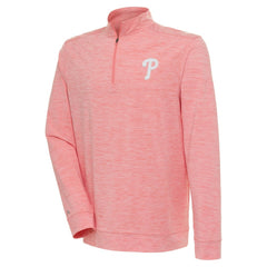Philadelphia Phillies Antigua Bright Quarter-Zip Pullover Top - MLB
