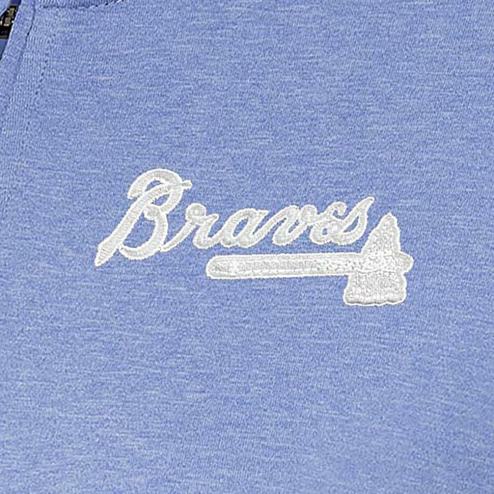 Atlanta Braves Antigua Women's Mentor Quarter-Zip Pullover Top - MLB