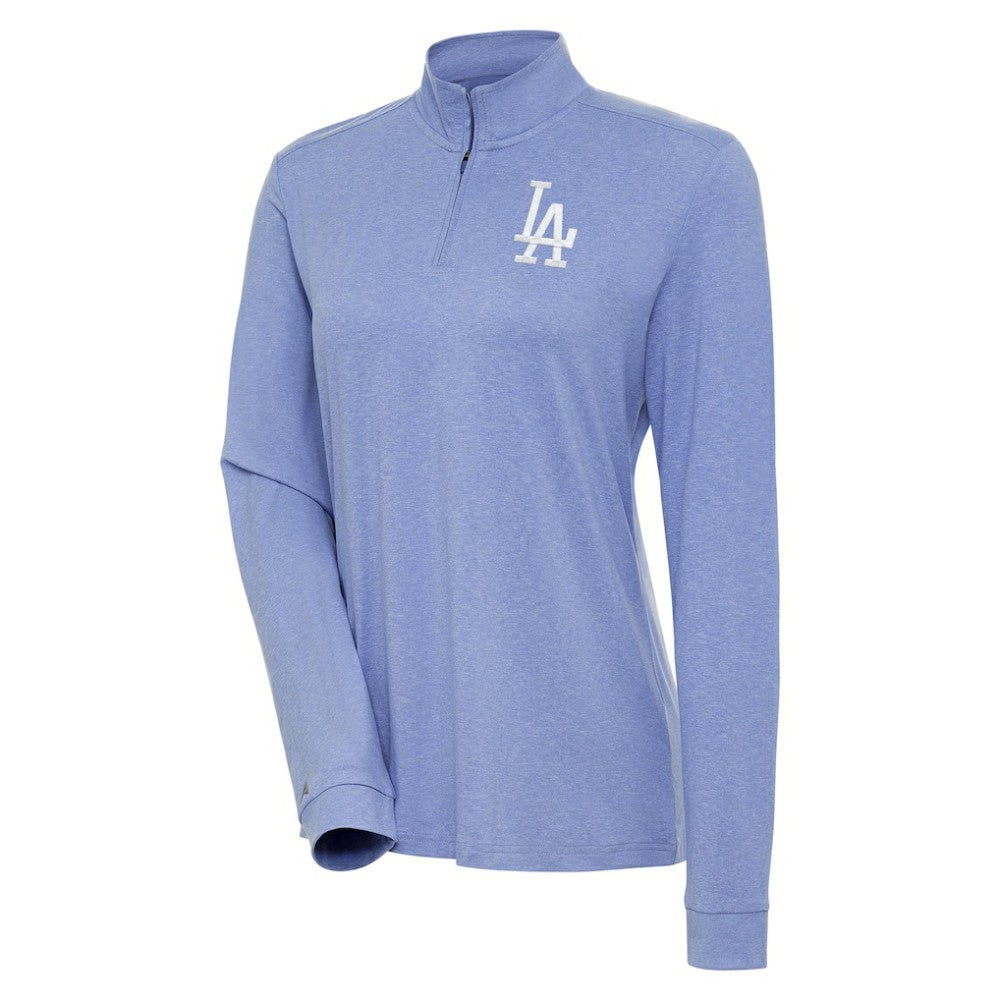 Los Angeles Dodgers Antigua Women's Mentor Quarter-Zip Pullover Top - MLB