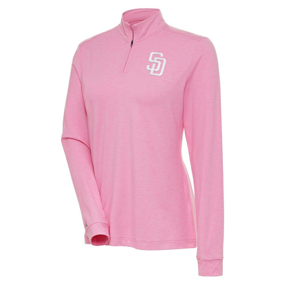 San Diego Padres Antigua Women's Mentor Quarter-Zip Pullover Top - MLB