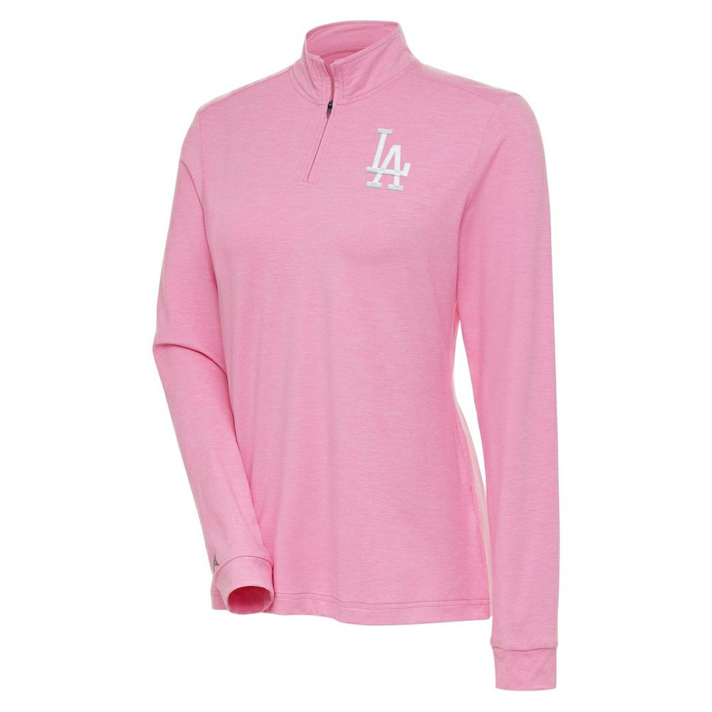 Los Angeles Dodgers Antigua Women's Mentor Quarter-Zip Pullover Top - MLB