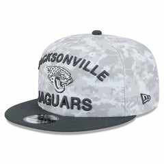 Jacksonville Jaguars New Era 2024 Salute To Service 9FIFTY Snapback Hat White/Graphite | NFL