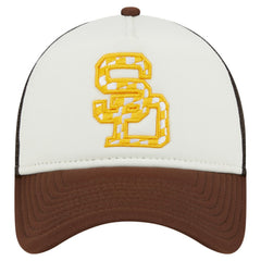 San Diego Padres New Era Checkered Flag A-Frame Trucker 9FORTY Adjustable Hat - MLB
