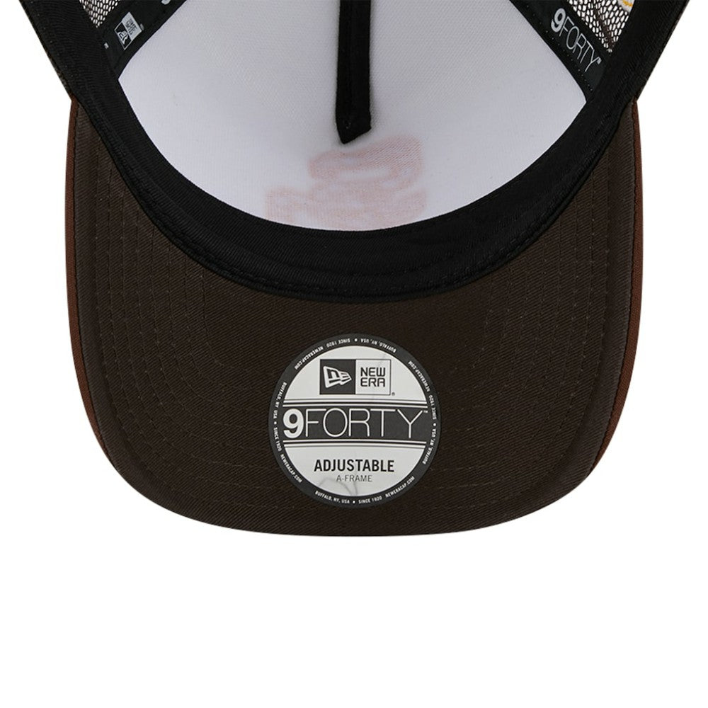 San Diego Padres New Era Checkered Flag A-Frame Trucker 9FORTY Adjustable Hat - MLB