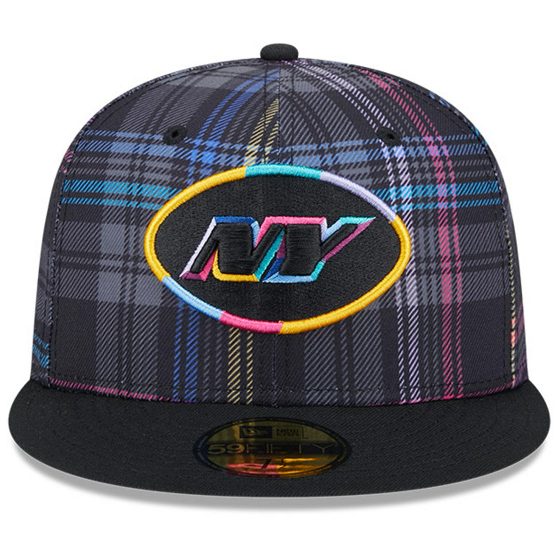 New York Jets New Era 2024 NFL Crucial Catch Plaid 59FIFTY Fitted Hat Black | NFL