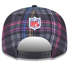 Jacksonville Jaguars New Era 2024 NFL Crucial Catch Plaid 9FIFTY Snapback Hat Black | NFL