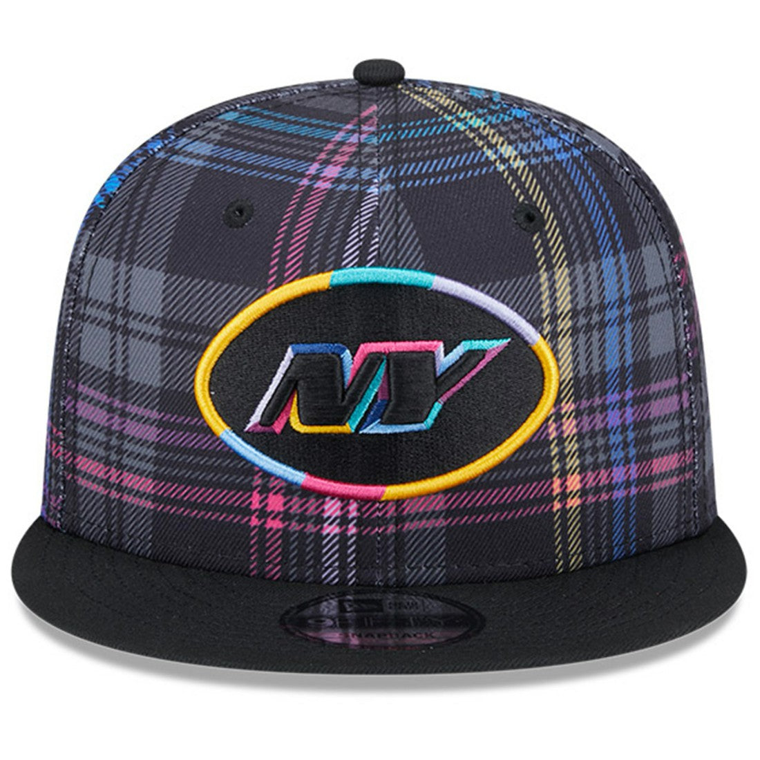 New York Jets New Era 2024 NFL Crucial Catch Plaid 9FIFTY Snapback Hat Black | NFL
