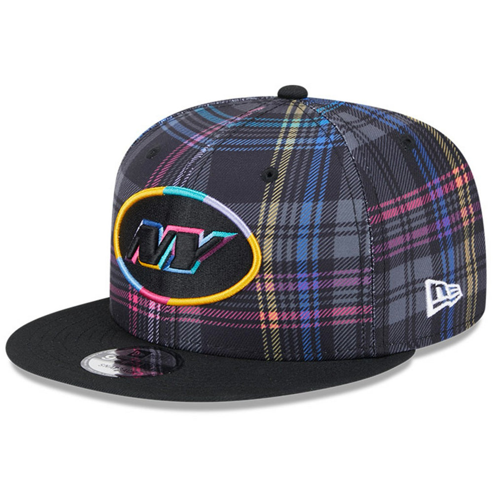 New York Jets New Era 2024 NFL Crucial Catch Plaid 9FIFTY Snapback Hat Black | NFL