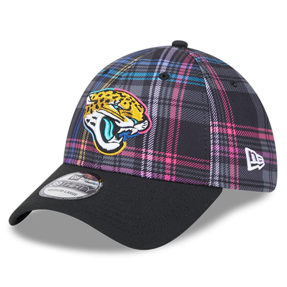 Jacksonville Jaguars New Era 2024 NFL Crucial Catch Plaid 39THIRTY Flex Hat Black | NFL