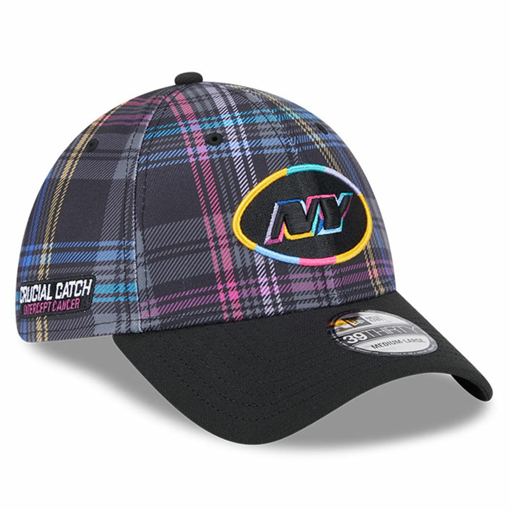 New York Jets New Era 2024 NFL Crucial Catch Plaid 39THIRTY Flex Hat Black | NFL