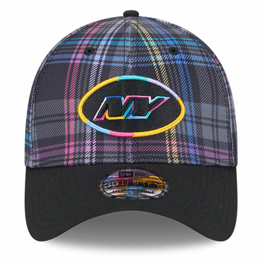 New York Jets New Era 2024 NFL Crucial Catch Plaid 39THIRTY Flex Hat Black | NFL