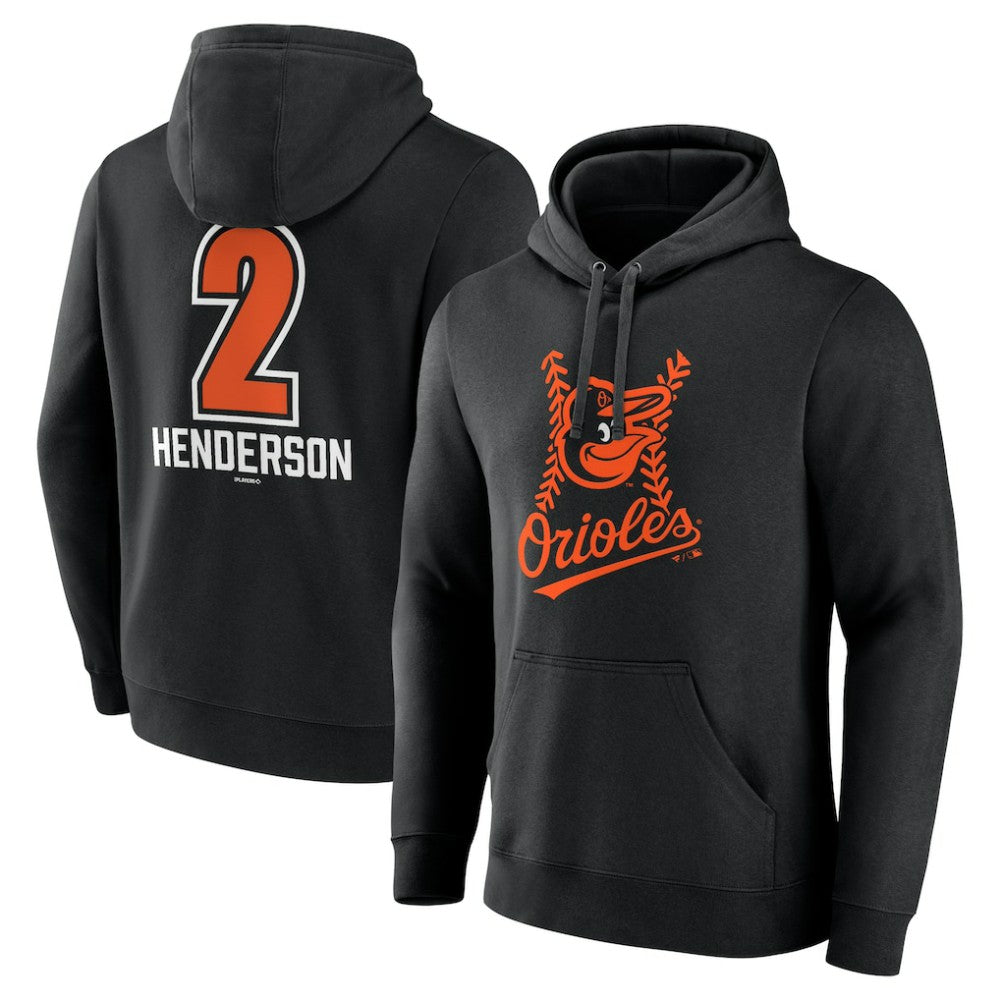 Gunnar Henderson Baltimore Orioles Fastball Player Name & Number Pullover Hoodie - MLB