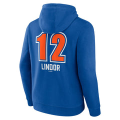 Francisco Lindor New York Mets Fastball Player Name & Number Pullover Hoodie - MLB