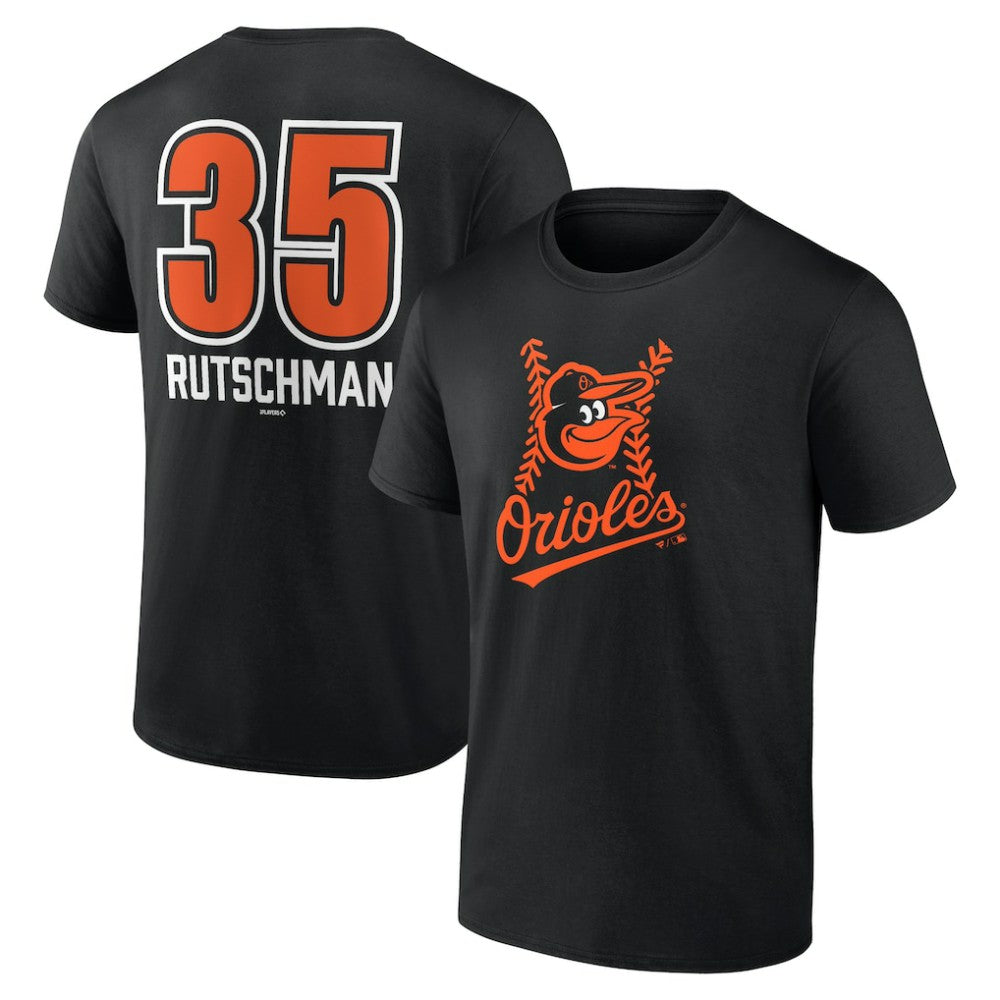 Adley Rutschman Baltimore Orioles Fastball Player Name & Number T-Shirt - MLB