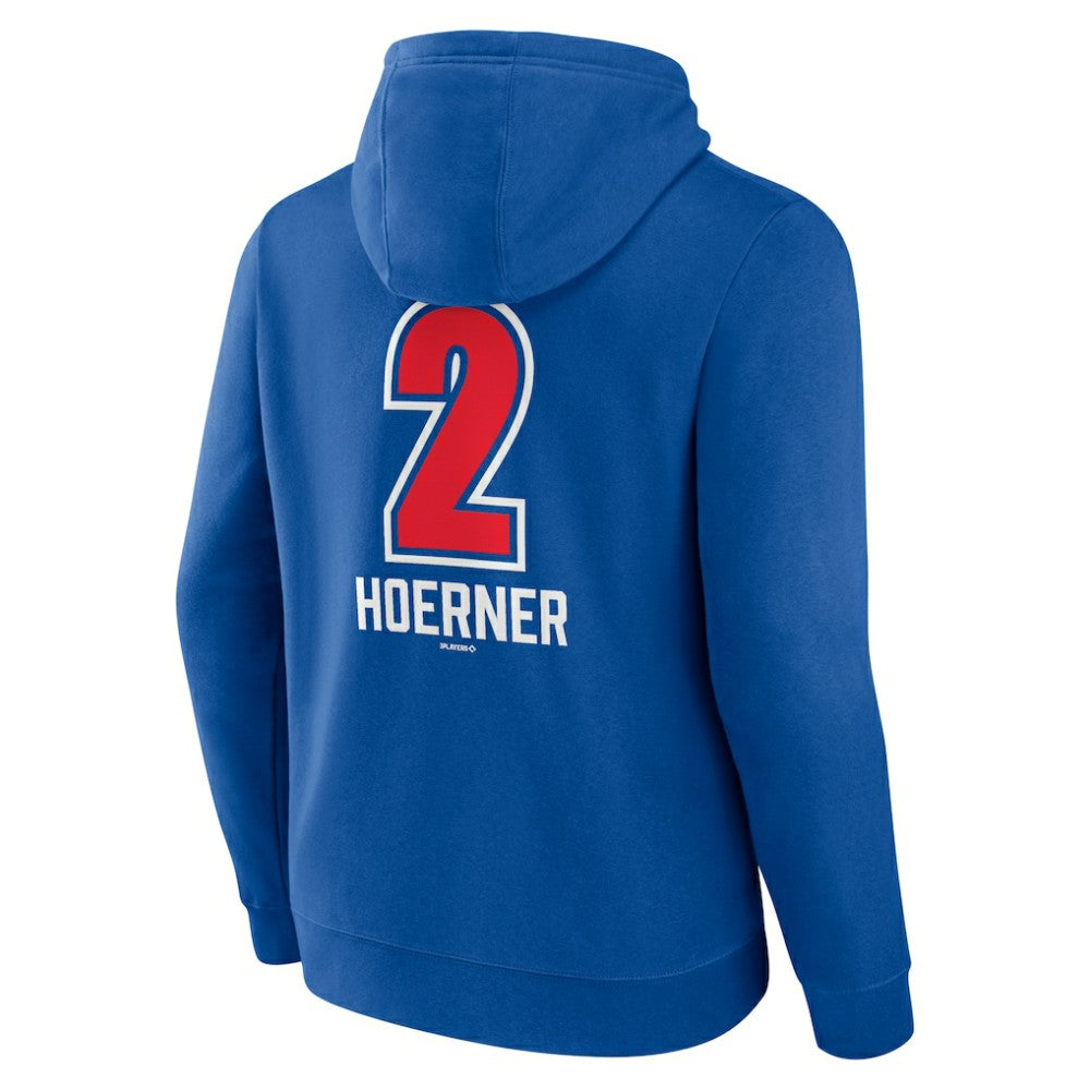Nico Hoerner Chicago Cubs Fastball Player Name & Number Pullover Hoodie - MLB