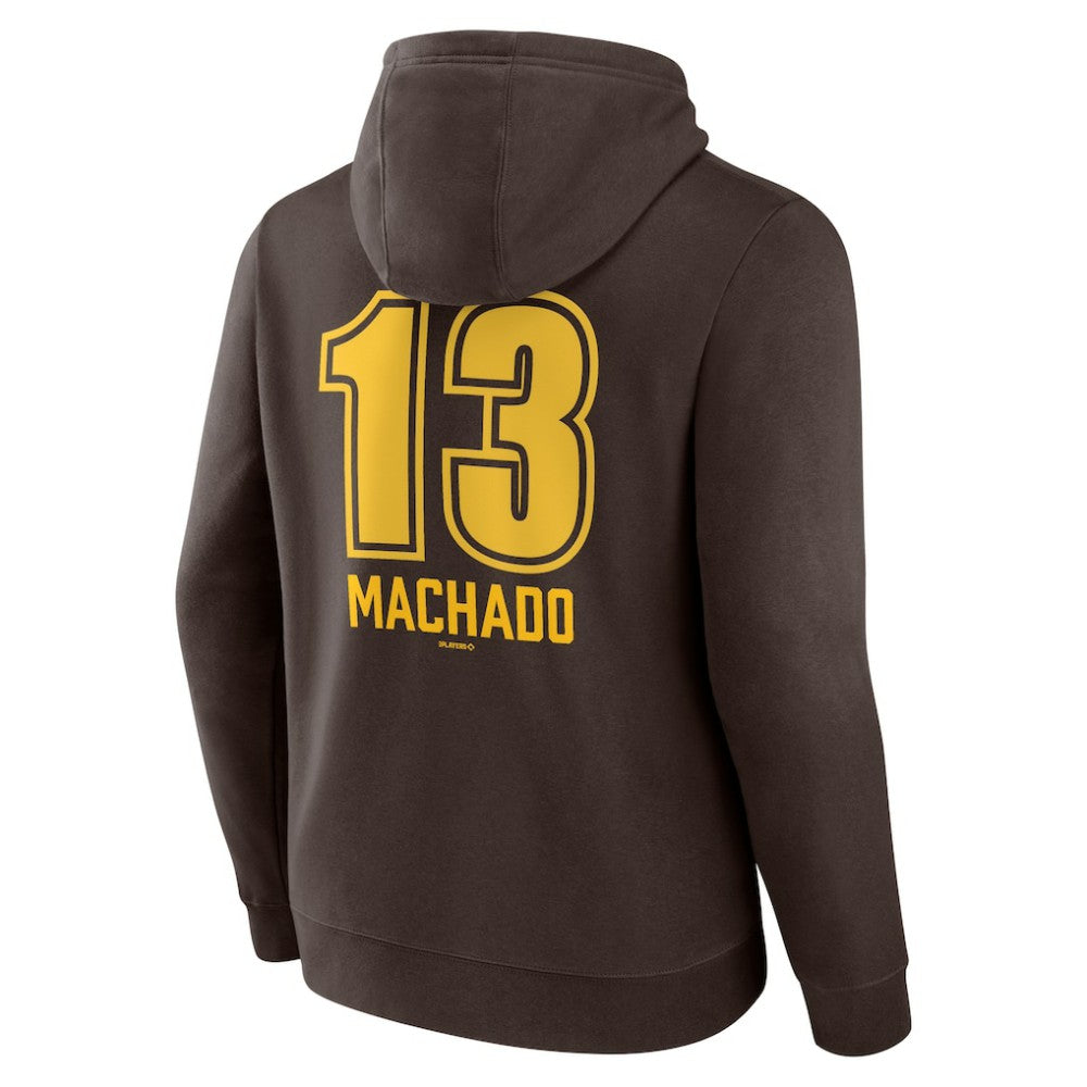 Manny Machado San Diego Padres Fastball Player Name & Number Pullover Hoodie - MLB