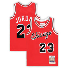 Michael Jordan Chicago Bulls Preschool Hardwood Classics 1984/85 Authentic Swingman Jersey Red - NBA