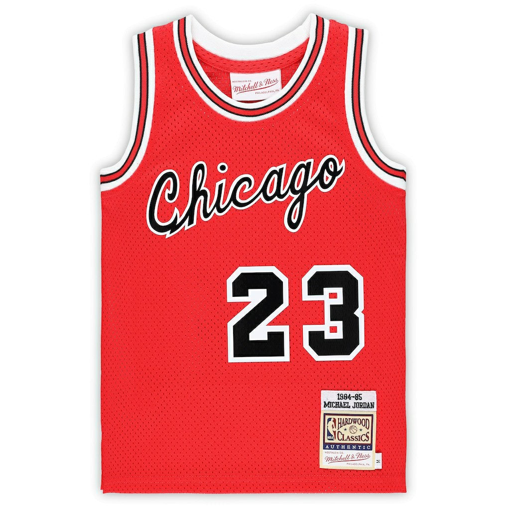 Michael Jordan Chicago Bulls Preschool Hardwood Classics 1984/85 Authentic Swingman Jersey Red - NBA