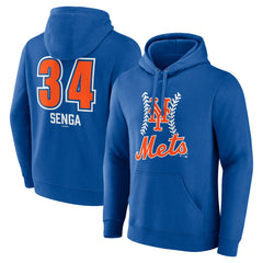 Kodai Senga New York Mets Fastball Player Name & Number Pullover Hoodie - MLB