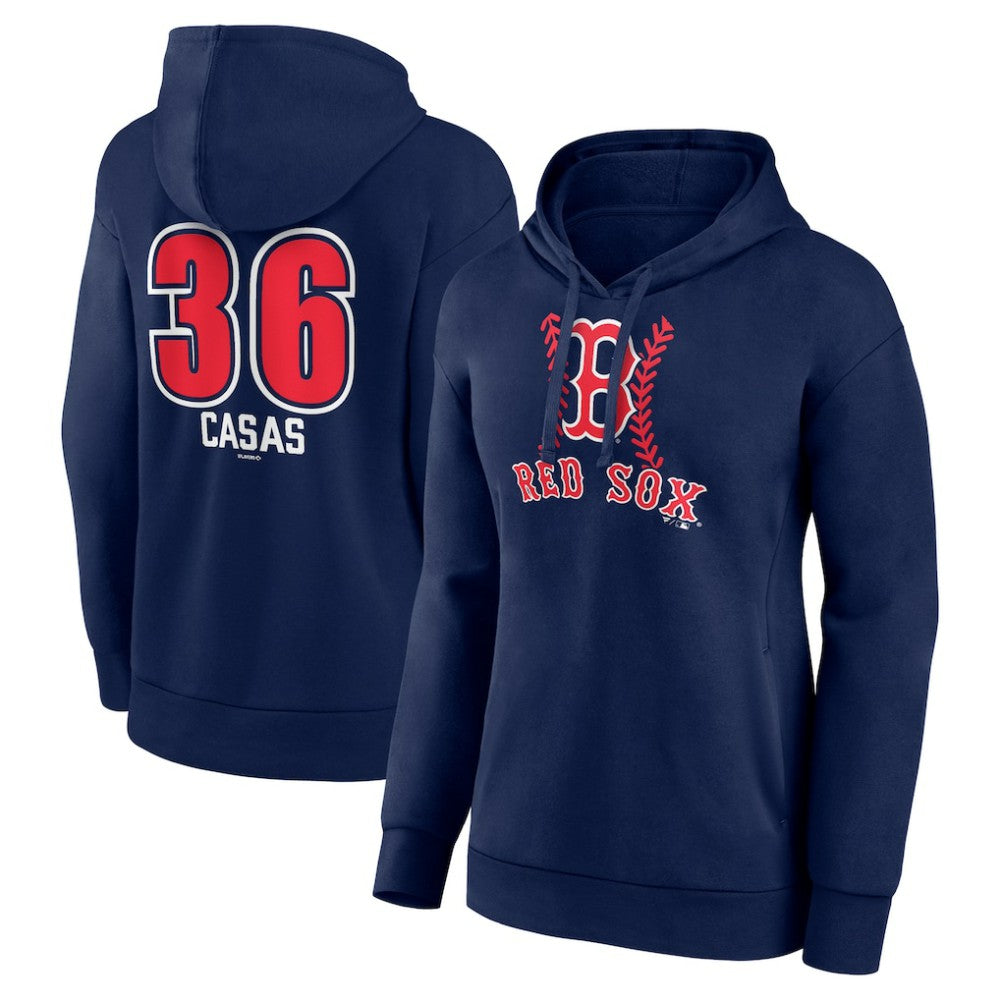 Triston Casas Boston Red Sox Women's Fastball Player Name & Number Pullover Hoodie - MLB