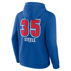 Justin Steele Chicago Cubs Fastball Player Name & Number Pullover Hoodie - MLB